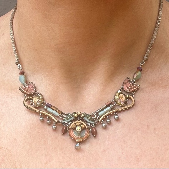 NWOT Ayalabar Multicolor Statement Necklace - Picture 1 of 4